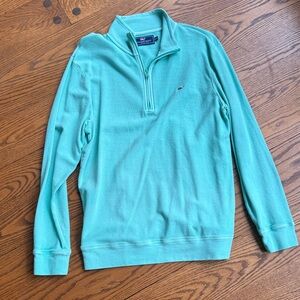 Men's Vineyard vines aqua Half-Zip Sweater